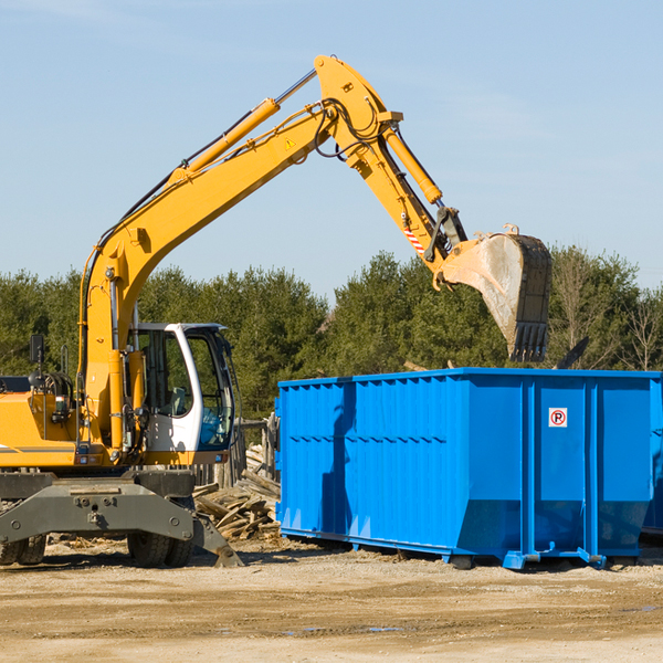 are there any restrictions on where a residential dumpster can be placed in Greene Iowa